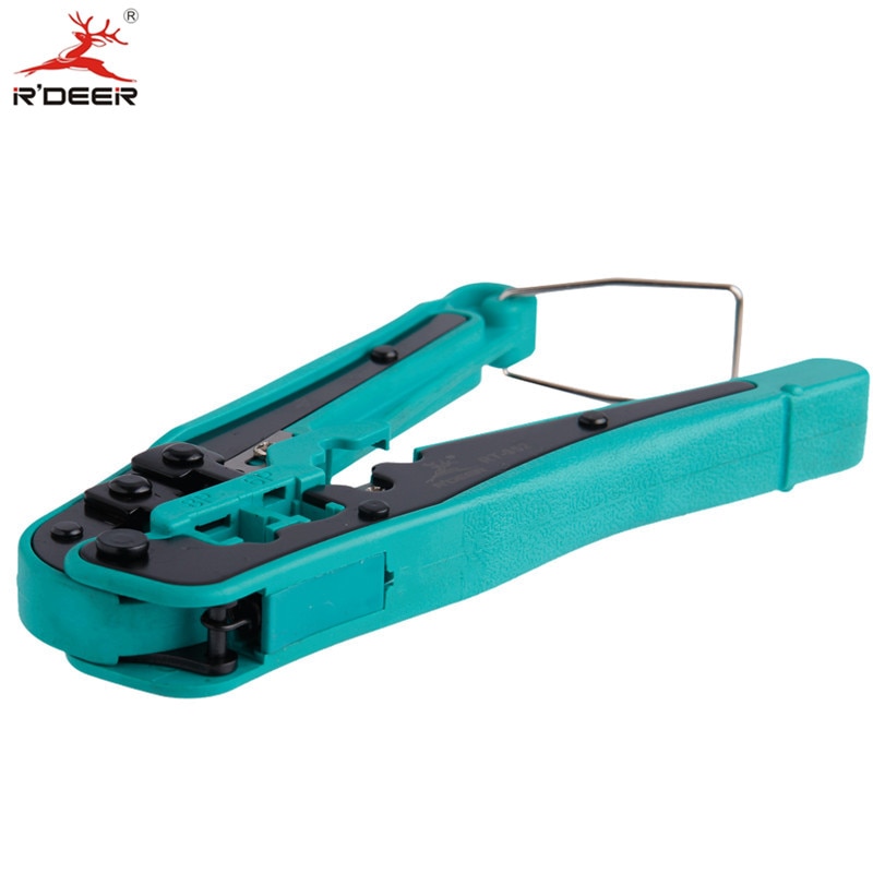 R'DEER Wire Stripper Telecom Crimping Tool for Cable Cutter Pliers Multifunctional Electrician Tool RJ45 RJ11
