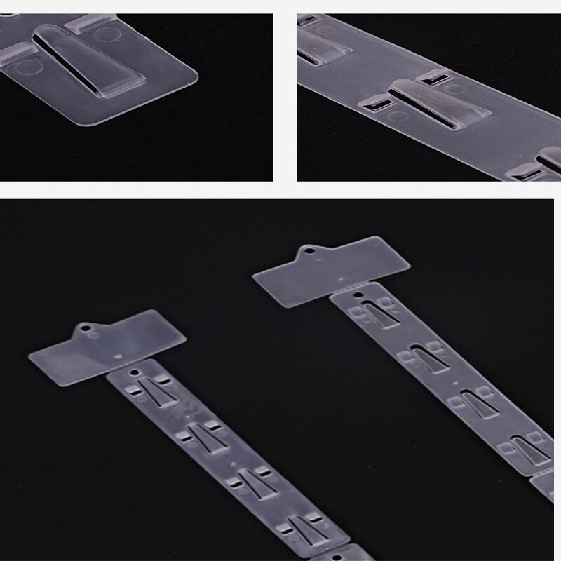 1pc 12 hanging snack display plastic hanger supermarket hook waterproof hanging PVC retail merchandise clip strip