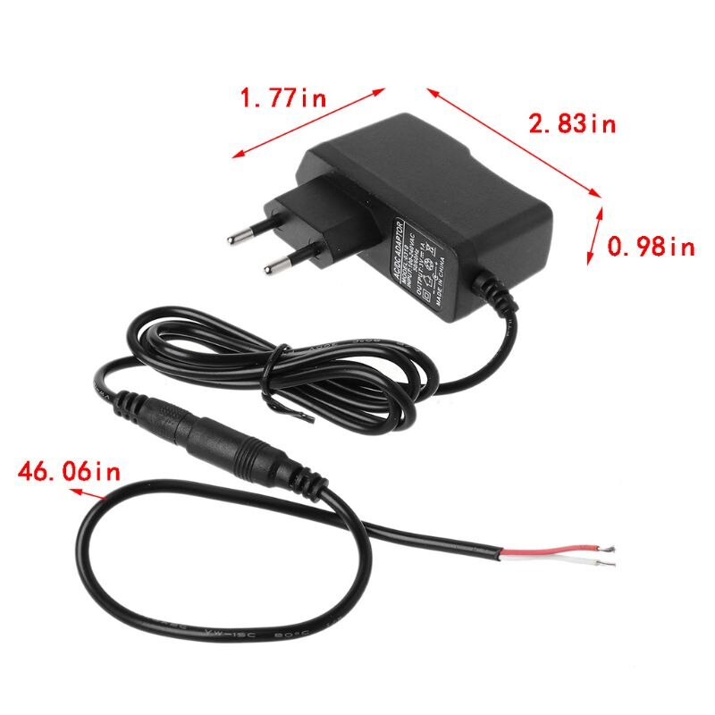 5.5Mm X 2.1Mm Ac 100-240V Naar Dc 3V 1A Converter Adapter Voeding Lader eu Ons