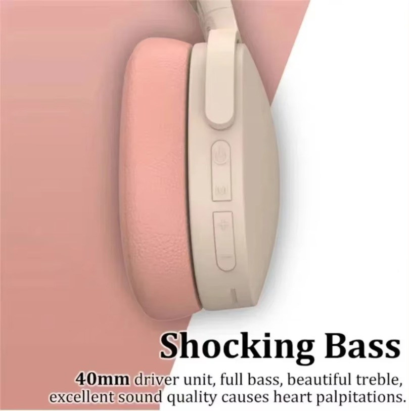 Bluetooth 5.0 Hifi Bass Draadloze hoofdtelefoon Oortelefoon Opvouwbare headset Sporthoofdtelefoon Game Fone Bluetooth-oordopjes Ruisonderdrukking