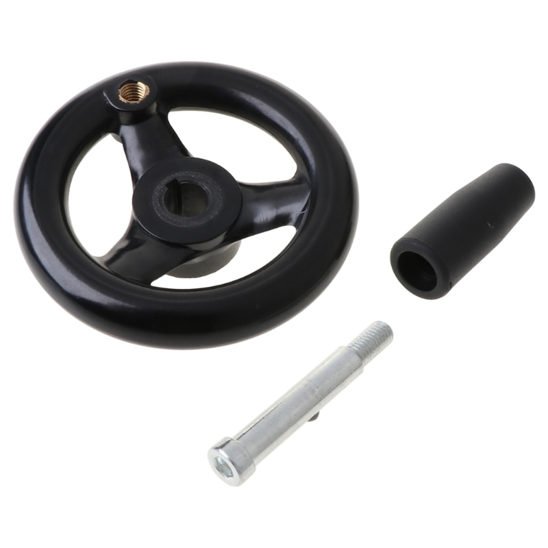 3.9" Diameter Hand Wheel w/ Revolving Handle For Milling Machine