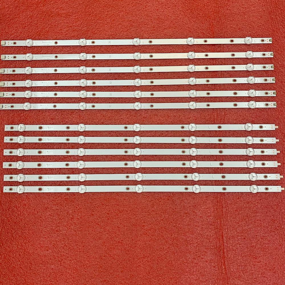 12 stk/sett led bakgrunnsbelysningslist for 55 pus 6503/12 55 pus 6412 55 pus 7503 55 pus 6162 55 pus 6262 55 pus 6753 55 pus 7303 55 pus 6703 tpt 550 u 1