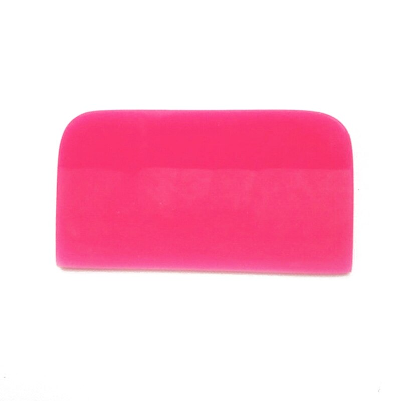 10*7.5cm Pink Scraper Soft Rubber Squeegee Tint Tool Glass Water Wiper Car Styling Sticker Accessories Window Film Card Squeegee
