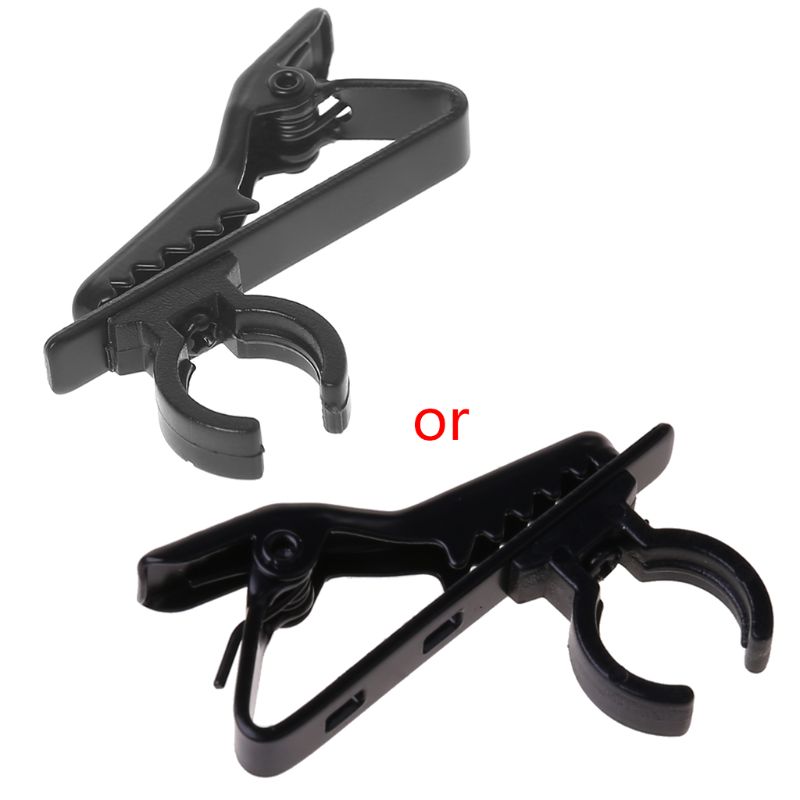 Universele Microfoon Revers Tie Clip Mini Klem Draagbare Gebruikt Voor T-shirt Kraag: Rood