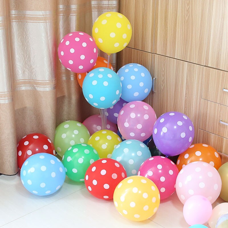 10pcs 12 Inch Colorful Wedding Valetines Day Agate Marble Wave Point Balloons Birthday Decoration Happy Year Decor