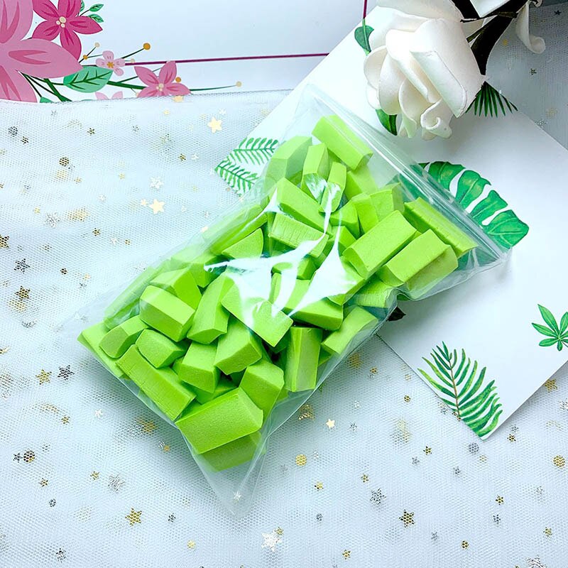 70Pcs Foam Strip Slime Mud Filler Clay Craft Sponge Strip Foam Filling Kids Toys Christmas DIY Slime Accessories Kids Toy: Green