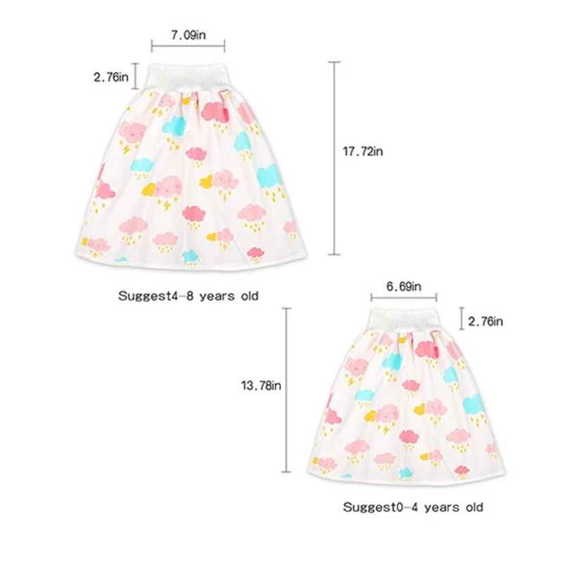 Kinderkleding Zomer Kids Peuter Shorts Waterdichte En Absorberende Shorts Voor Jongens Meisjes 2-In-1 Baby broek Rok