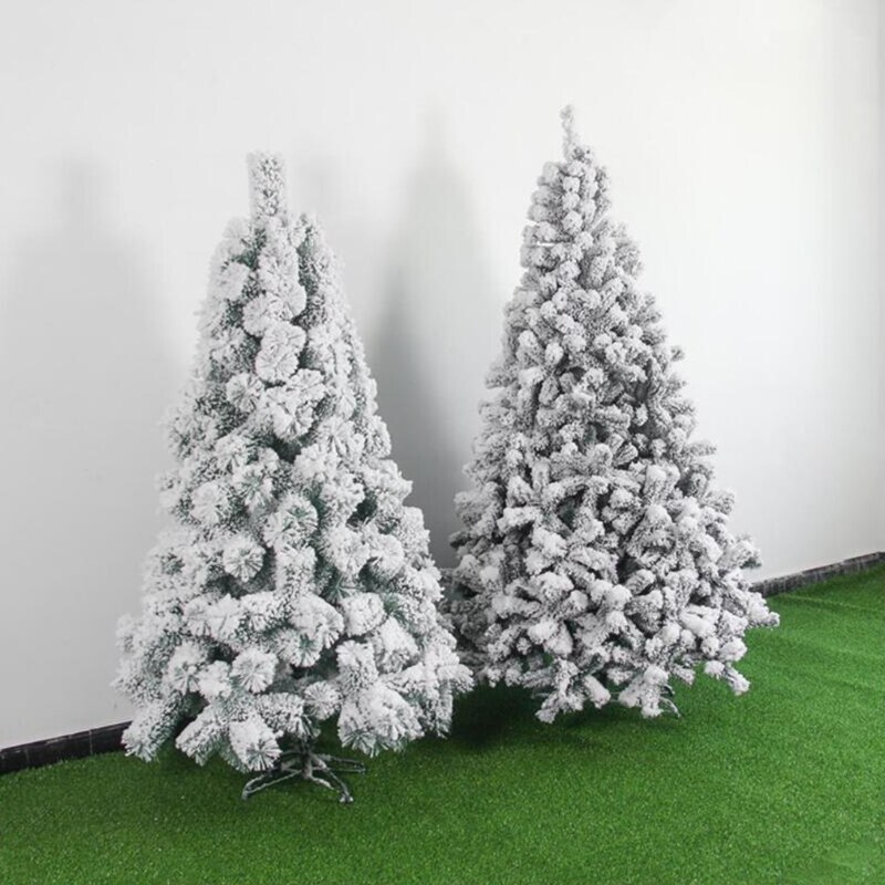 Kunstmatige Witte Sneeuw Kerstboom Ornament Versiering Desktop Party Decoratie T8WE