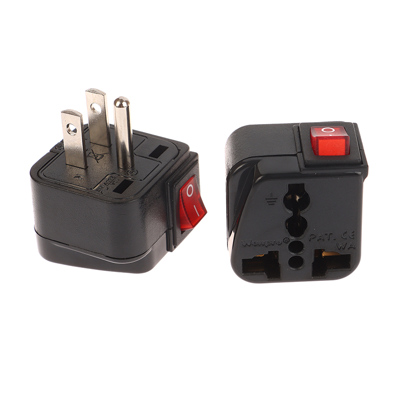 Universele Amerikaanse VS Europese UK EU AU Reizen Stekker Adapter 10A/13A 250 V Stopcontact Met aan/uit Schakelaar