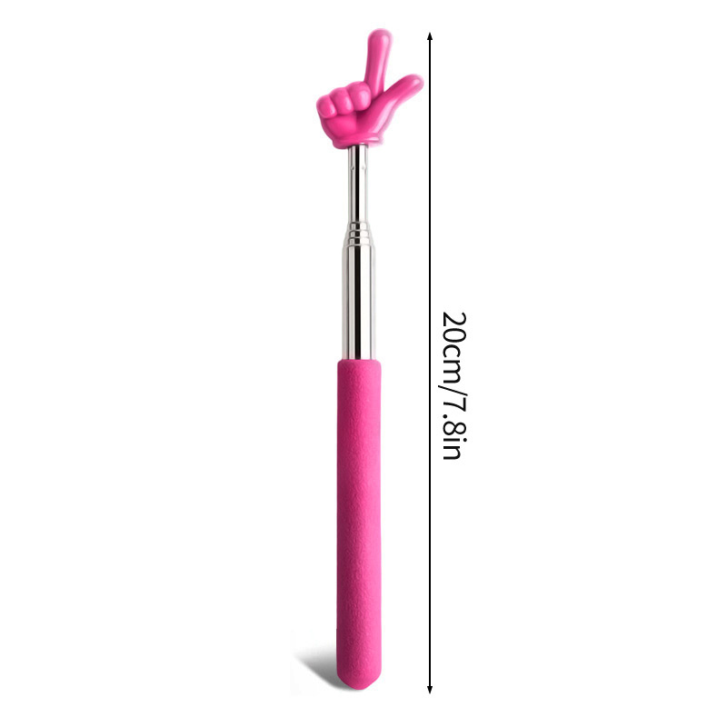 1pPointer dedo palos de lectura de acero inoxidable lectura telescópica dedo material didáctico para profesores puntero dedo palo: Color zafiro profundo