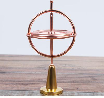Vetenskapligt pedagogiskt metallfingergyroskop gyro topptryck lindra klassisk leksak traditionell inlärningsleksak för barn: C
