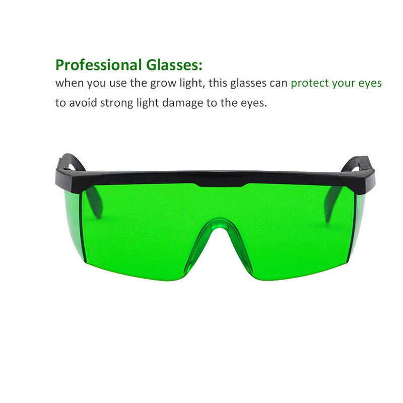 Grow Tent Bril Led Grow Light Uv Bescherming Phyto Lamp Phytolamp Professionele Brillen Touw Ratchet Hydrocultuur: A pair of glasses