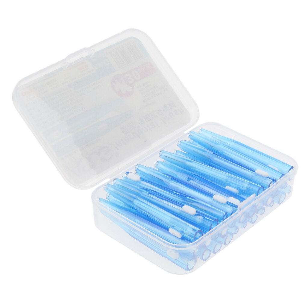 30 Pcs Intertooth Angled Gap Brushes Toothpick Teeth Cleaning Set Oral Care