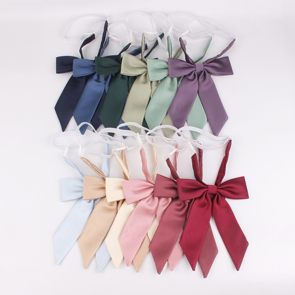 Pajarita lisa para mujer, pajarita informal para mujer, cuello de uniforme, lazo femenino, pajaritas a cuadros para adultos, corbatas, pajaritas para niñas