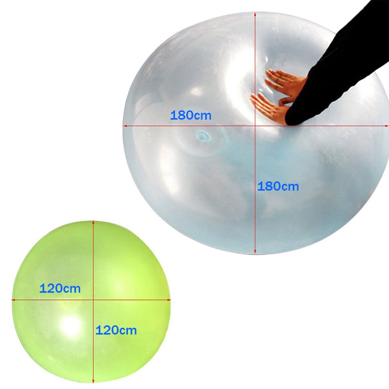 120cm TPR Bubble Water Balloon Ball Funny Toy Ball incredibile Super-large Rubber Bubble Ball giocattoli gonfiabili per bambini Outdoor Play2
