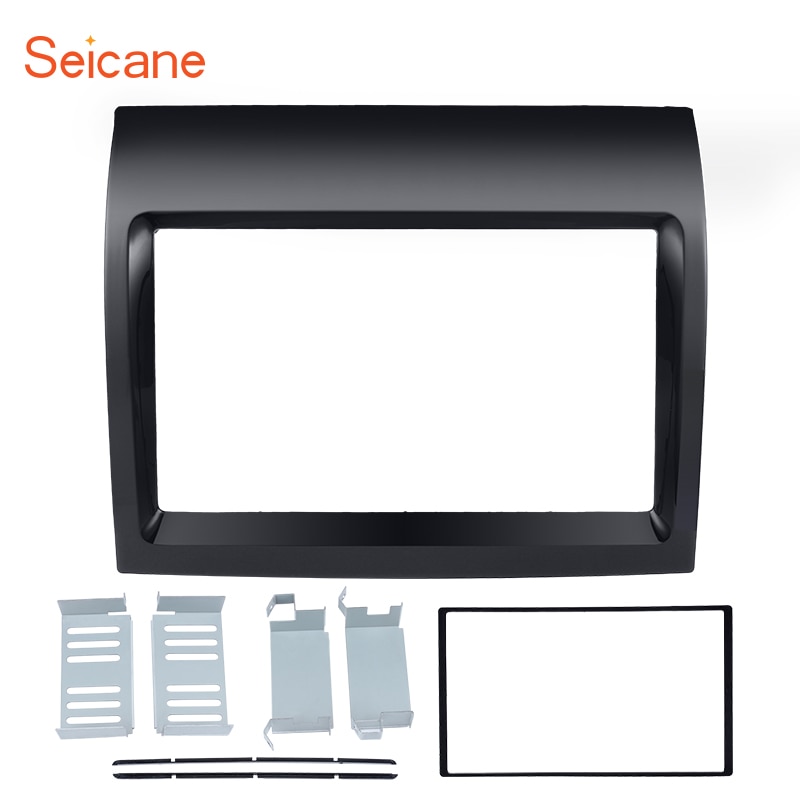 Seicane beautiful Black Adapter DVD Player 2Din Car Fitting kit Car Radio Fascia Frame Panel for FIAT DUCATO Dash Mount Kit