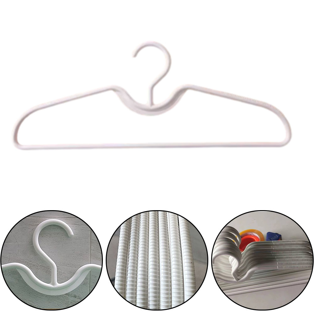 5/10/20pcs Coat Hanger Short Neck Hangers Anti-slip Clothes Hanger Short Neck Space Space-saving Plastic Clothes Hangers White