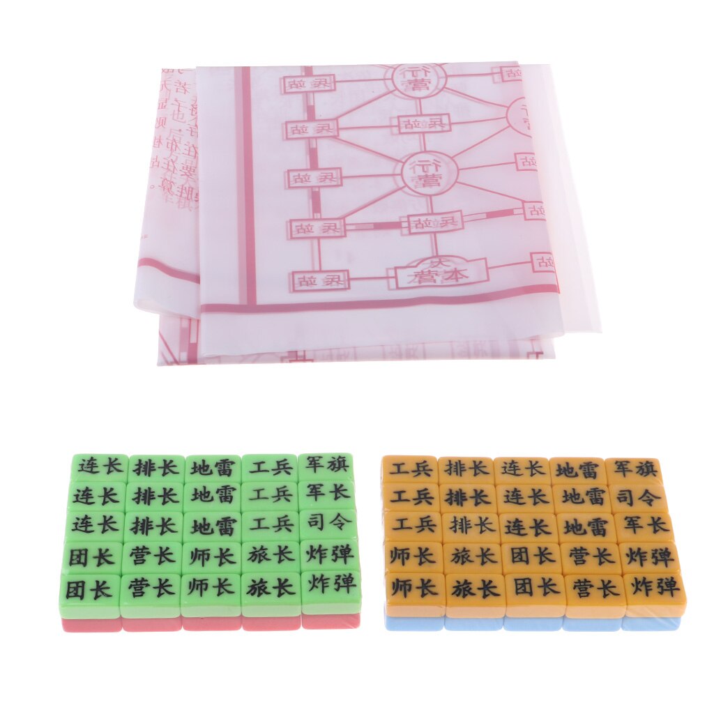 Portable Plastic Chinese Four Side War Chess Set Chess And Pieces Chessboard