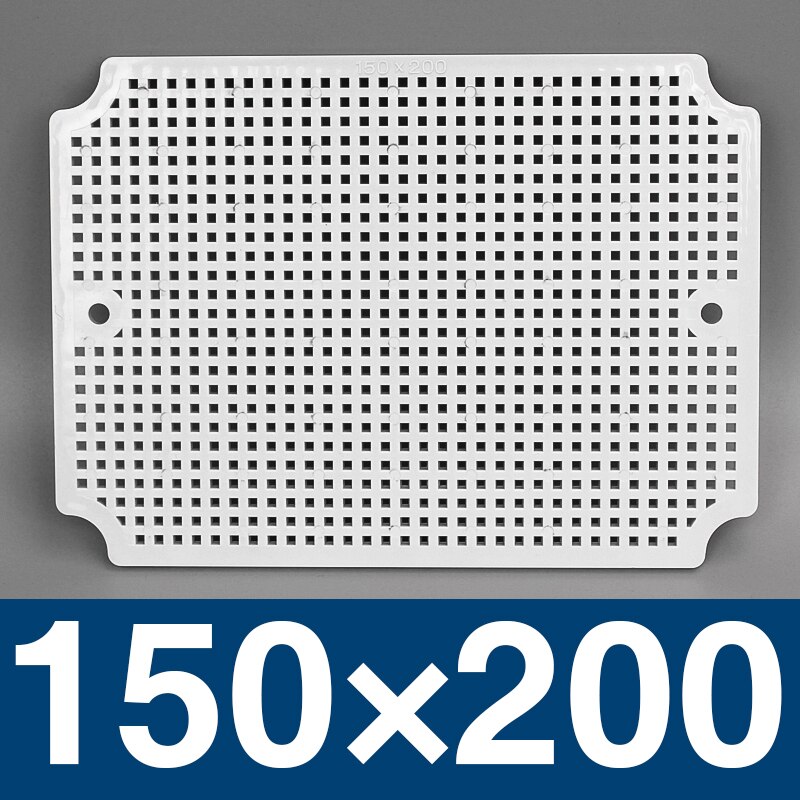 waterproof box fixed base plate IP67 waterproof junction box base plate ABS honeycomb mounting base plate Outdoor monitoring: 200x150