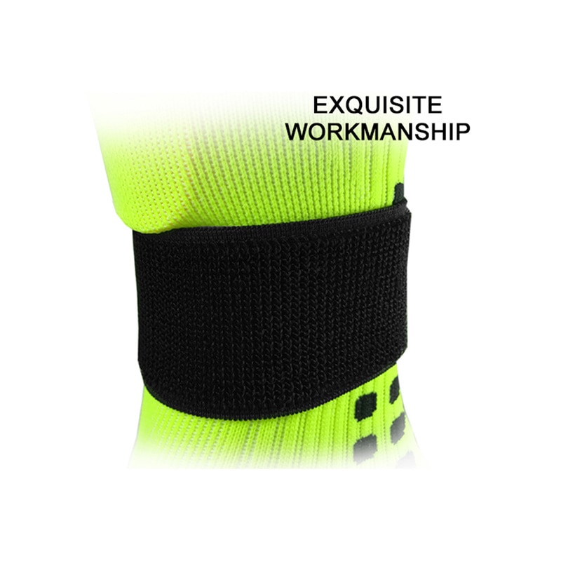 Outdoor Sport Beschermende Kleding Enkel Ondersteuning Voetbal Sok Leggings Guards Guards Kalf Vaste Riem Paar