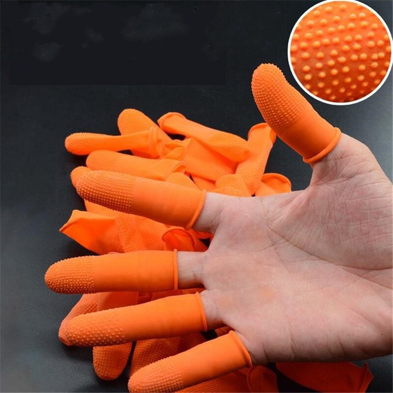 90 pçs de borracha dedo protetor manga capa anti-corte resistente ao calor luvas de dedo pistola de cola quente tampões de dedo cozinhar ferramentas de cozinha