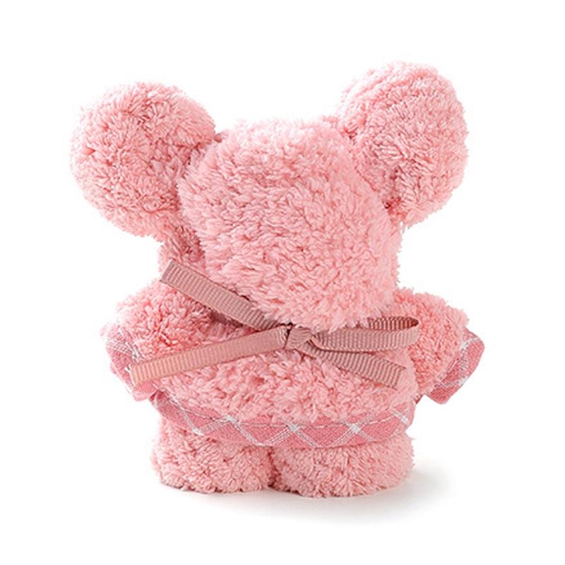 Baby Bath Towel Bear Cake Shape Quick-Dry Face Towel Solid Washcloth Wedding Animal Square Hooded Bath robe: Pink 2