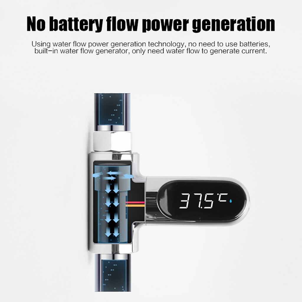 Led Water Thermometer Children Bath Faucet Shower Visual Thermometer Room Thermometer Hygrometer #G2