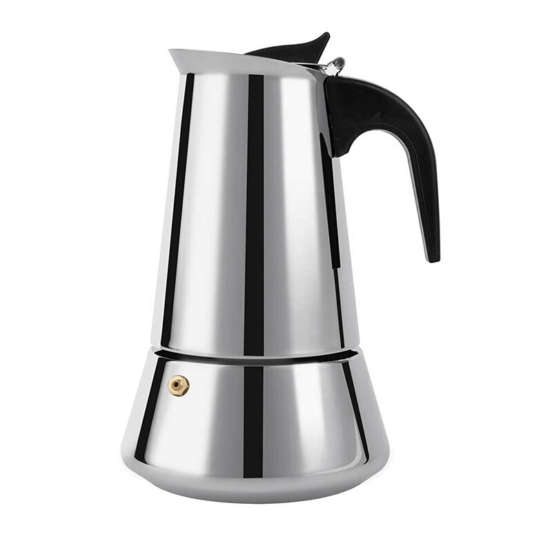 Stovetop Espresso Maker Moka Pot 4 Cup Percolator Coffee Maker Clic Cafe Maker Suitable for Induction Cookers: Default Title