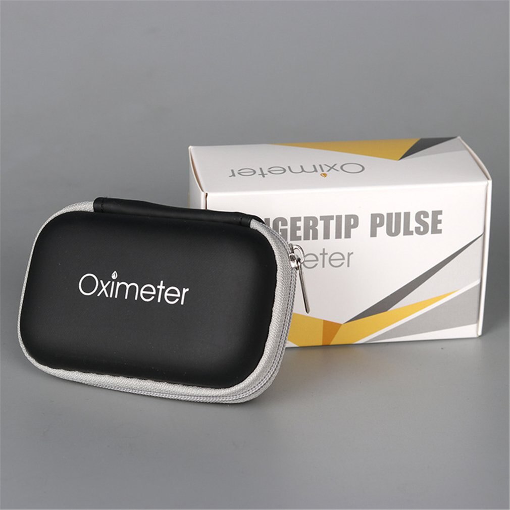 Fingertip Pulse Oximeter Pulse Finger Pulse Oxygen SpO2 Monitor LCD Oximeter Monitor Pulse Rate Blood Pressure Bag