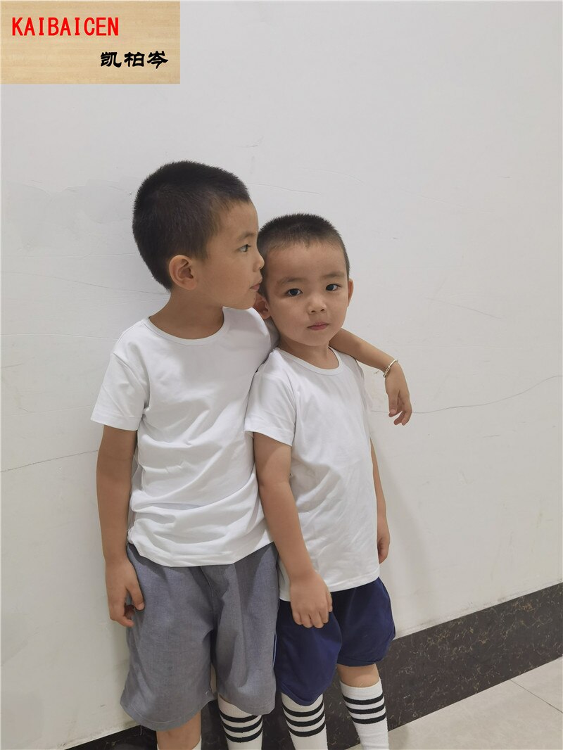 5pcs/lot Sublimation Blank White Modal Children's Kids T-shirt 2 -11 years Heat Press Dye sublimation ink Transfer