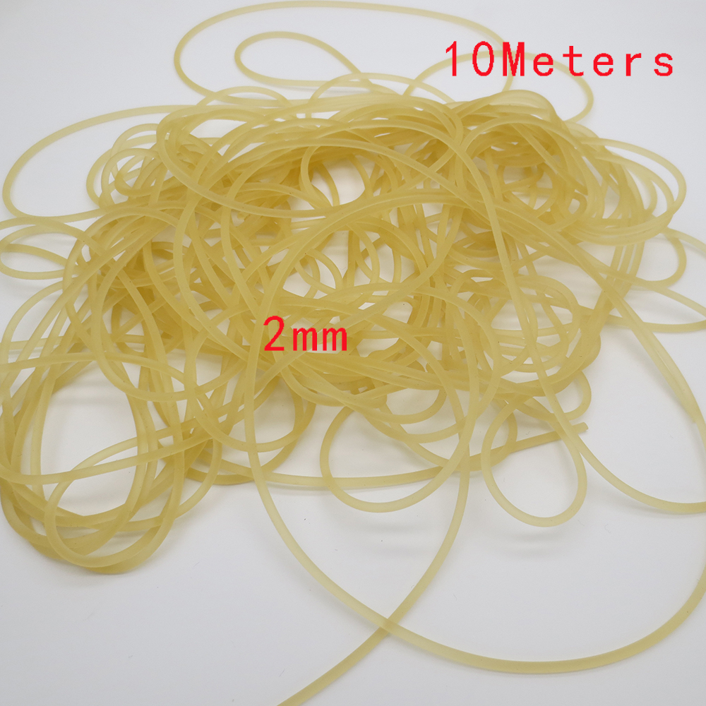 Diameter 2Mm 3Mm 4Mm 5Mm 6Mm Solid Elastische Vissen Touw 10M Vissen Accessoires Goede Rubber Lijn Voor Catching Vissen