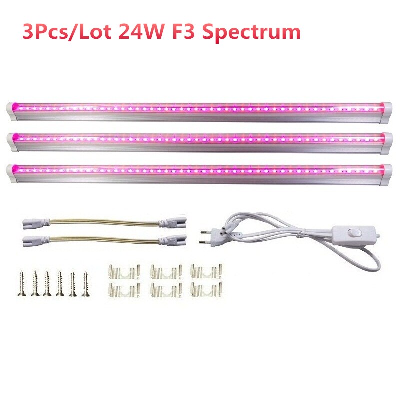 Groleds Led Voor Planten 12W 24W Led Grow Light Volledige Spectrum Phyto Lamp Plantaardige Licht Volledige Spectrum Led 110V 220V Groeien Lamp Hydro