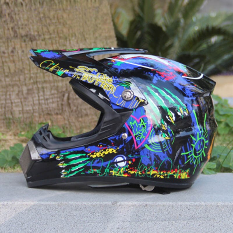 Motocross hjelme motorcykel offroad hjelm mountain full face cykel atv mtb dh racing hjelme motorcykel cykel ride hjelm: 6 / M