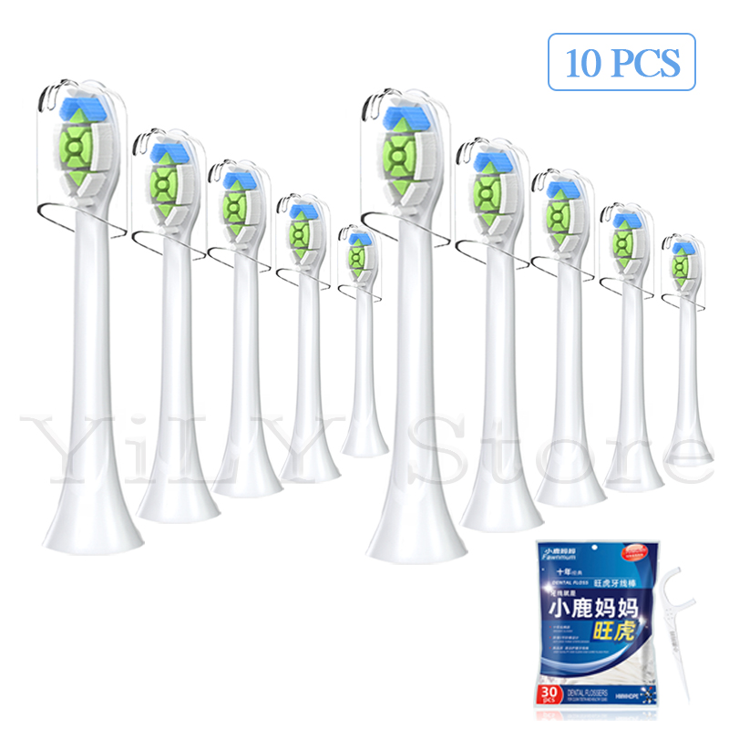Replacement Toothbrush Heads For Ph Electric Toothbrush HX6250/HX6930/HX6730/HX6530/HX9023/HX9342/HX9140/HX9150 Bush Heads: black