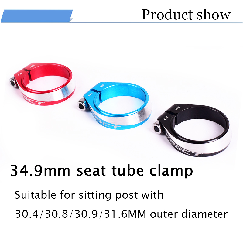 Krsct fiets zadelpenklem aluminium 31.8/34.9mm fiets zadelpen buisklem mtb mountainbike zadelklemmen accessoires
