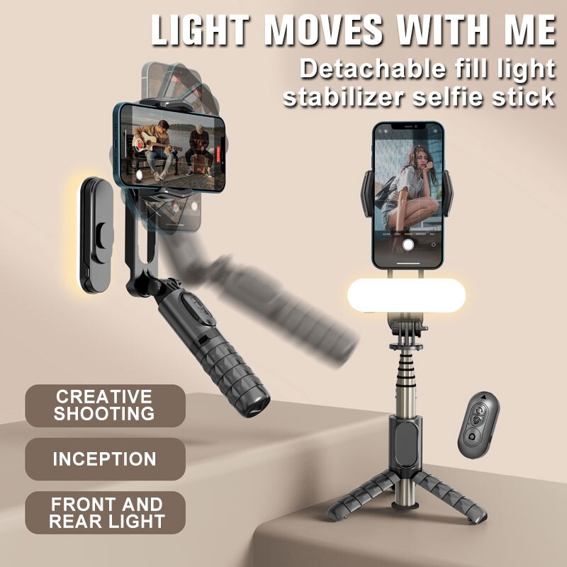 3-Axis Handheld Gimbal Wireless Bluetooth Phone Gimbal Stabilizer for iPhone Tripod Gimbal Smartphone Stabilizer Gimbal