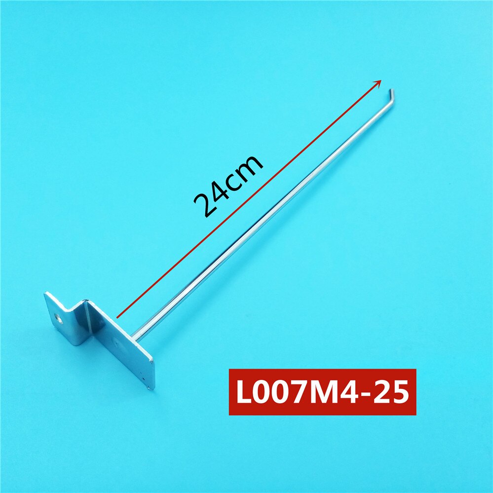 2 stuks/partij dia . 4mm displayhaken koudgewalst stalen pegboardhaken enkele slatwallhaken lengte 5cm/7cm/10cm/14cm/19cm/24cm/29cm: Lengte 24cm 2 stuks