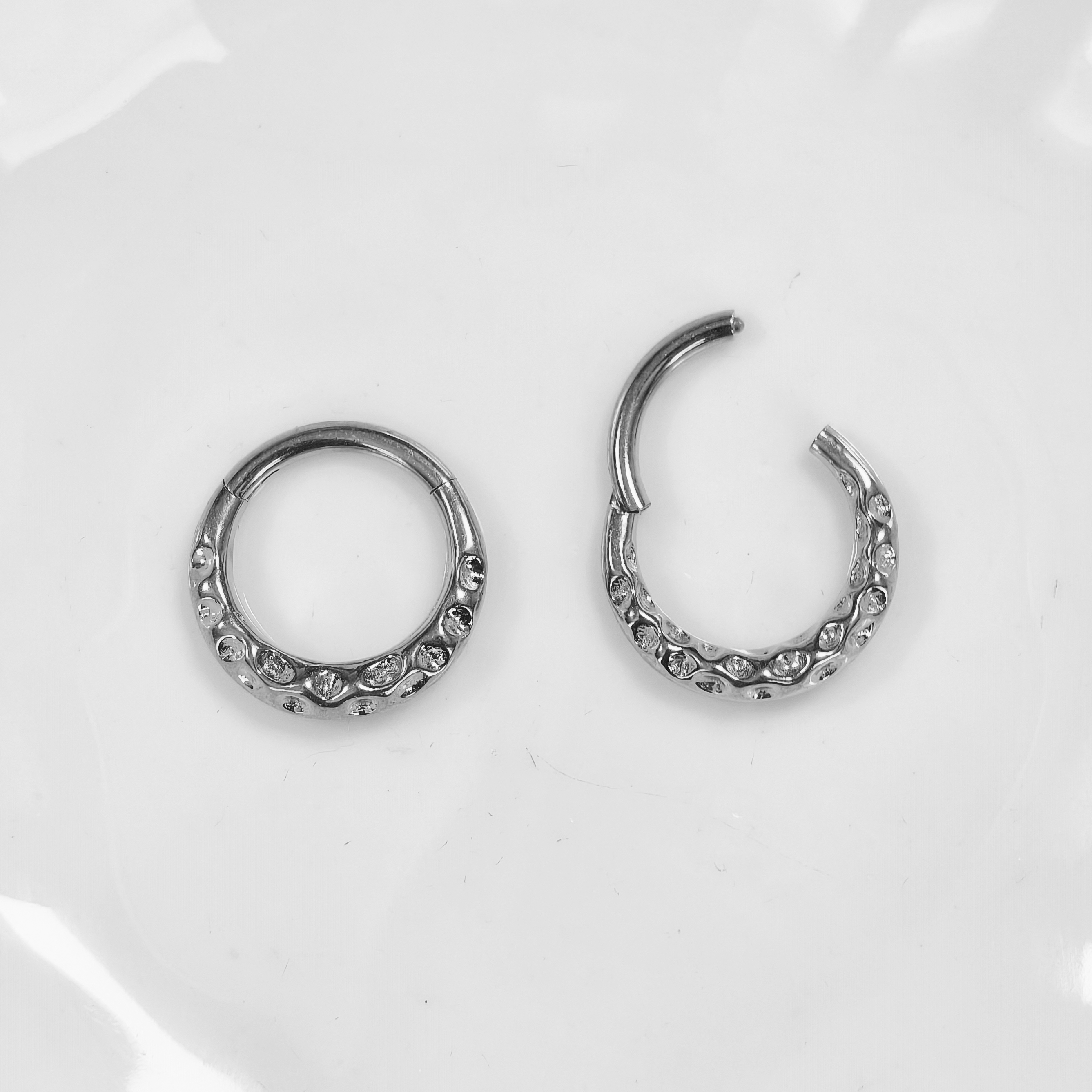 Wreath Septum Nose Ring Piercing Water Clicker 316L Stainless Steel Daith Clicker Helix Cartilage Earring BodyJewelry