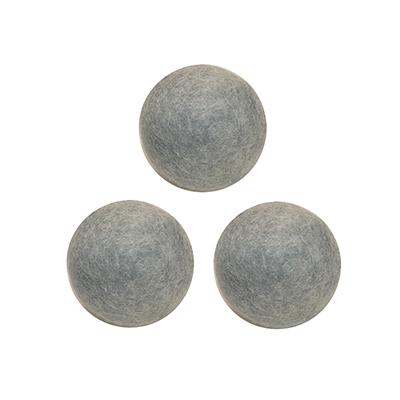3Pcs Laundry Balls Reusable Wool Dryer Ball for Washing Fabric Clothes Softer Laundry Cleaning Ball Tumble Dryer: 3pcs grey