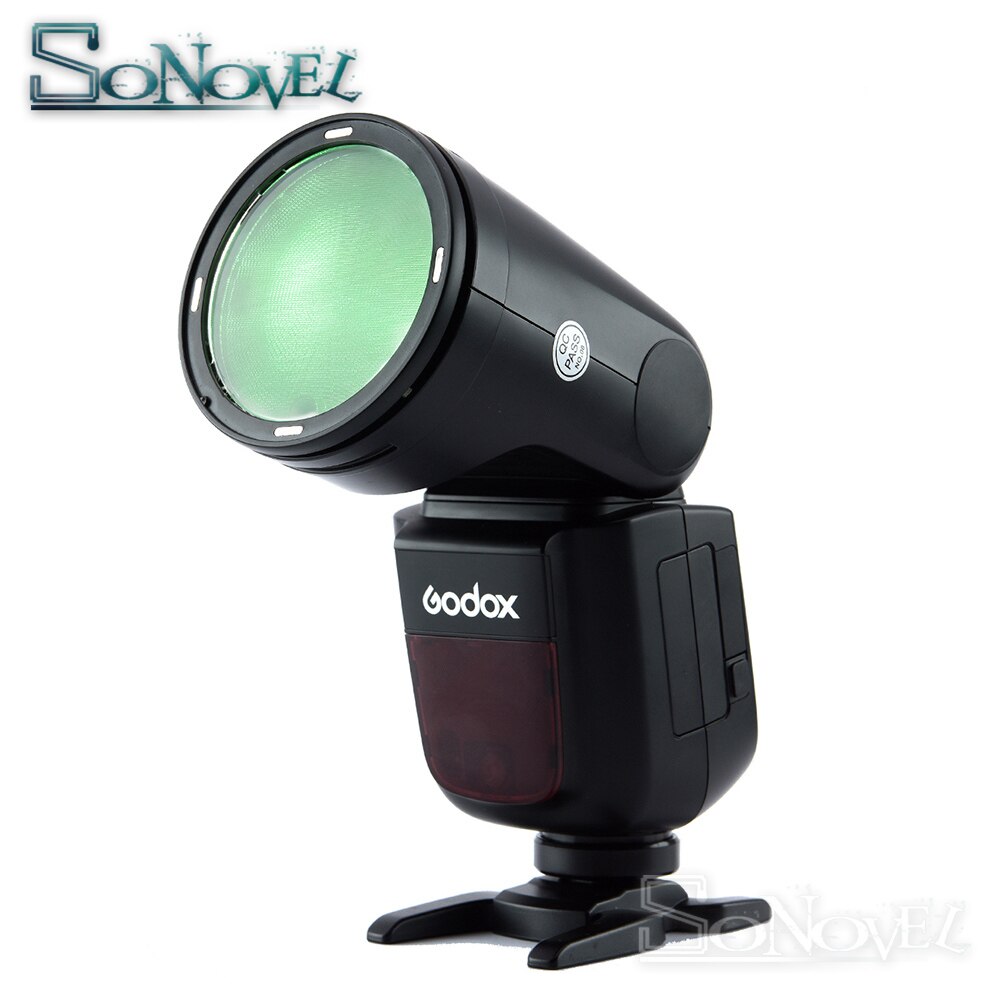 Godox AK-R16 Magnetic Mount Diffuser Plate with V-11C V11C Color Effect Gel Set for Godox V1 Series Flash Light Speedlite