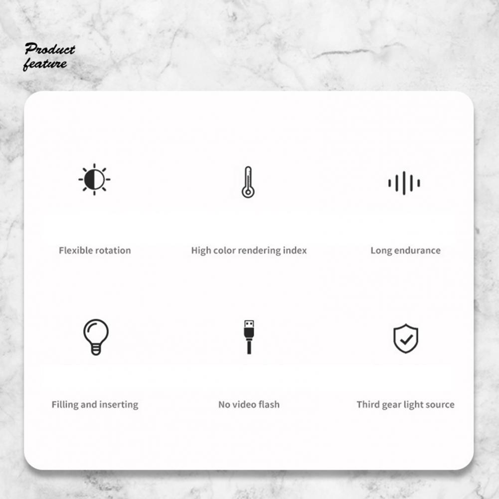 Usb-oppladbar boklampe, bærbar usb-oppladbar ledet-bokleselampe med mykt klips, sammenleggbart ødu til hjemmet