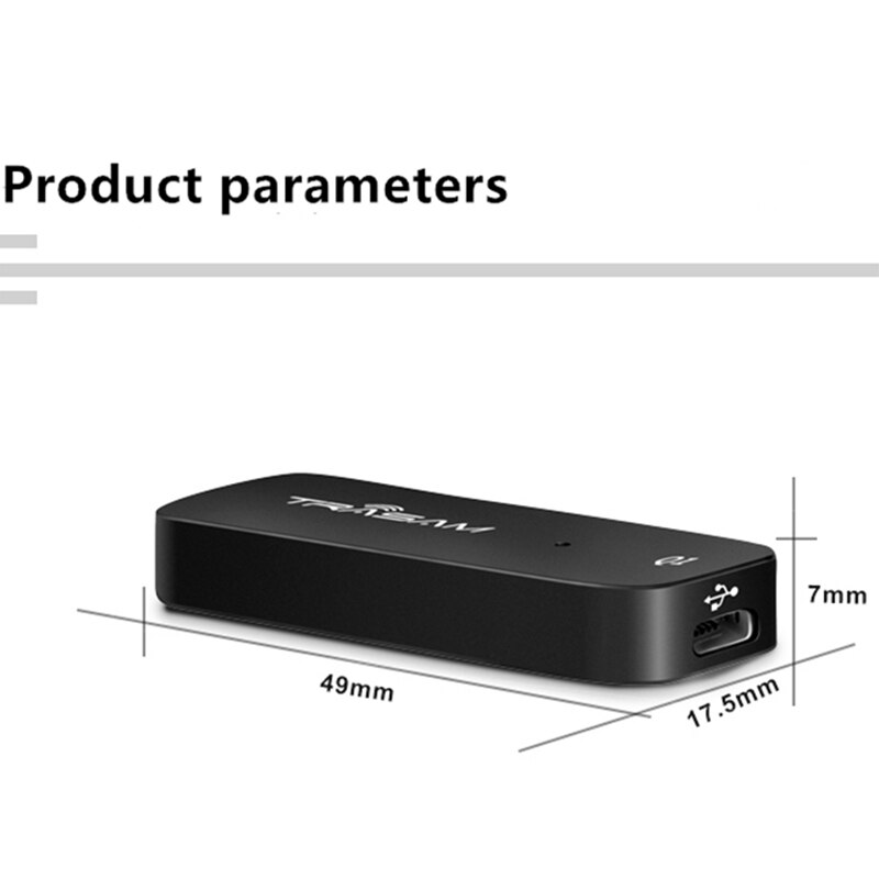 Trasam Q1 Draagbare Hifi Oortelefoon Versterker Usb Hoofdtelefoon Volume Amp Voor Type-C Dac 3.5Mm O Versterking