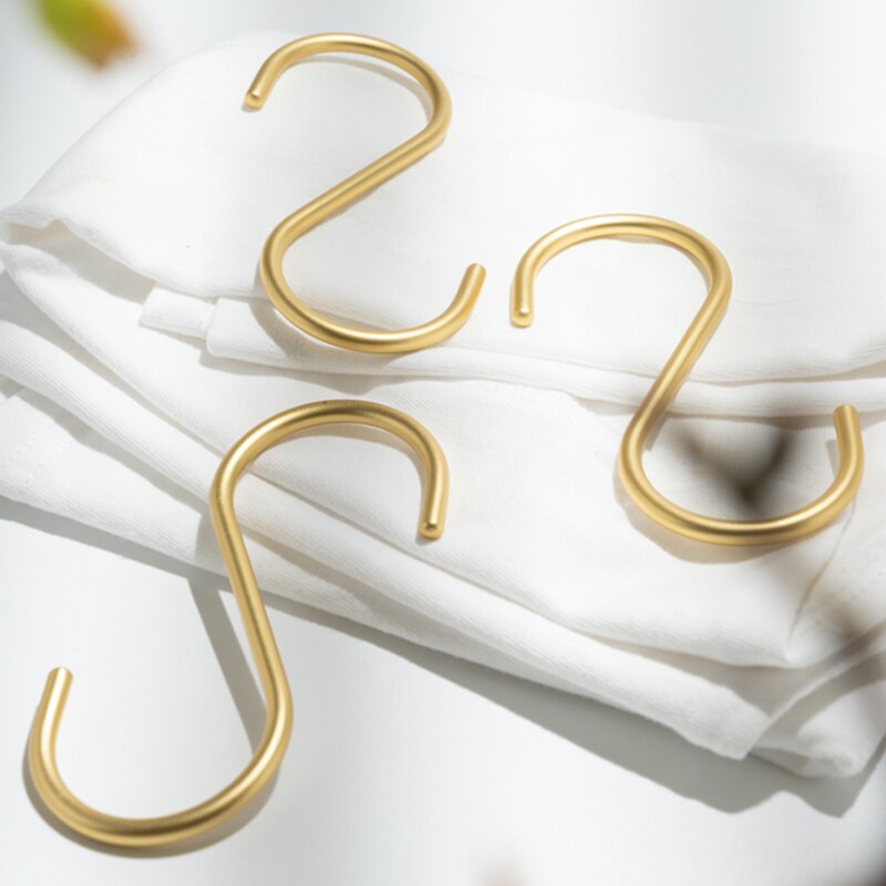 Crochet en acier en forme de S, crochet en forme de S, pour la cuisine et la chambre à coucher, garde-corps multifonction, crochet de support de fermoir, crochet de rangement suspendu aussi 5 pièces