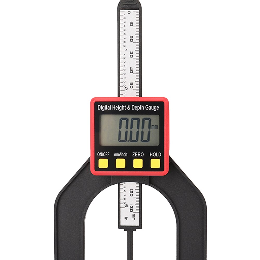0-80mm 0.01mm LCD Digital Display Height Depth Counting Depth Meter Woodworking Depth Gauge Altimeter Ruler Digital Caliper Tool