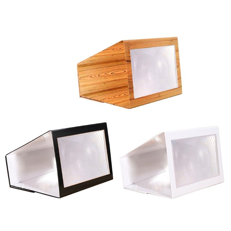 12pcs/set Mobile Phone Screen Amplifier Projection Lazy Smartphone Desktop Bracket Cellphone Screen Magnifier Holder