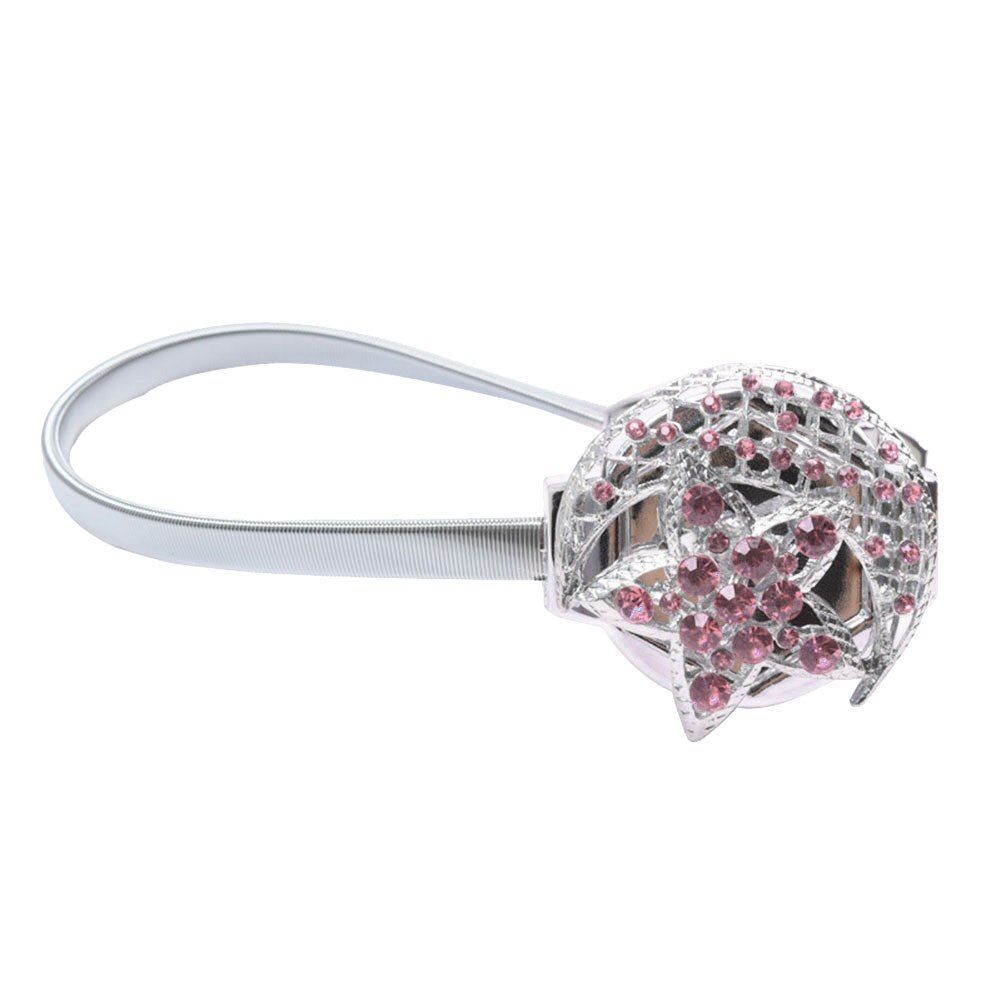 księżyc gwiazda magnetyczny sznurek robić zasłony klamra uchwyt Tieback pasek pas robić dekoracji wnętrz akcesoria dekoracyjne robić zasłna trwałe: Różowy