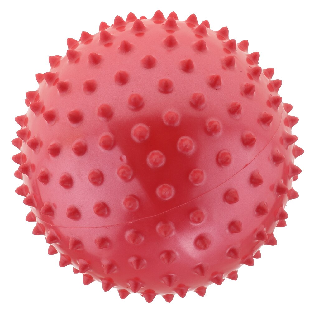 6 tommer oppustet knobby hoppende boldmassage spike sensorisk bold babylegetøj: Rød