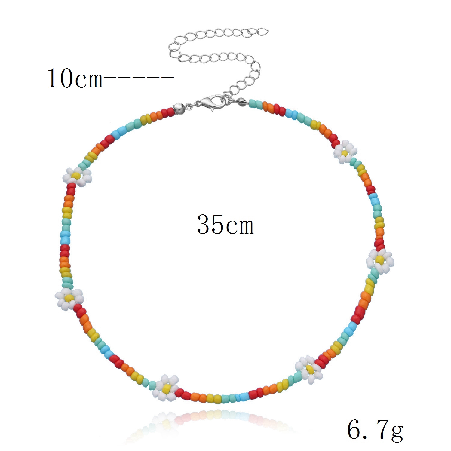 Zomer Strand Boho Transparante Kralen Cherry Sieraden Set Crystal Choker Ketting Voor Vrouwen Meisje Fruit Weave Kralen Armband Ring: H72530