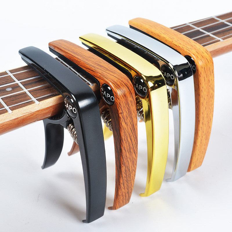 Metal guitar capo zinklegering til akustisk klassisk elektrisk guitar tuning klemme guitar streng pin puller capotraste guitarra