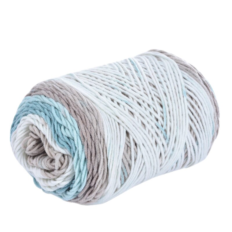 100G Solid/Regenboog Kleur Hand Geweven Katoenen Garen Zachte Gehaakte Dikke Garen Voor Hand Breien Warme Trui sofa Kussen Sjaal Diy: 06